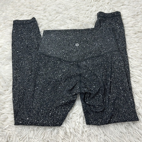 Lululemon Align Pant II (25") Luminesce Splatter Ice Grey Black - Picture 3 of 4